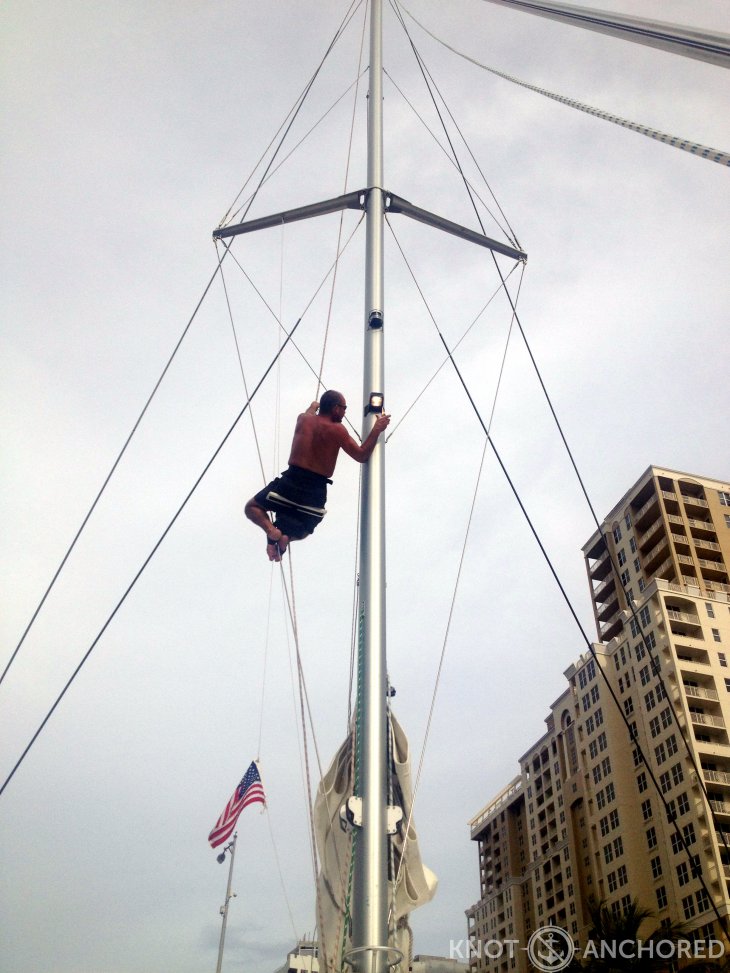 Mast climb