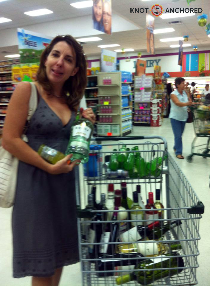 check out booze cart