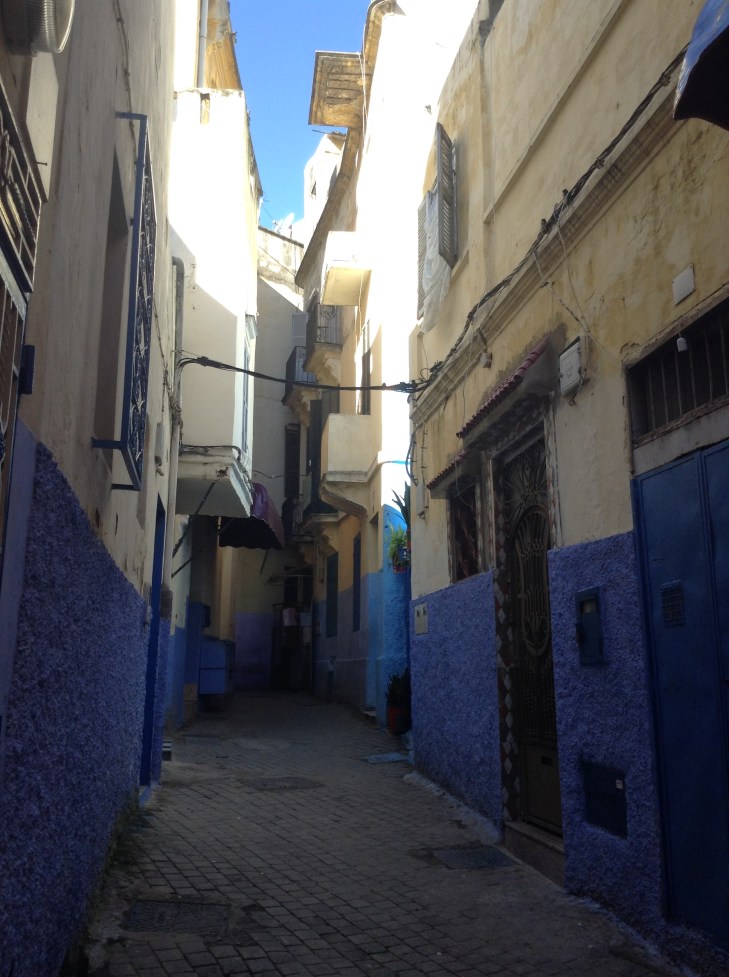 Medina, alley, blue, Morocco