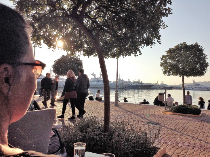 Marina Flisvos, Cafe, people watching, Greece, Athens