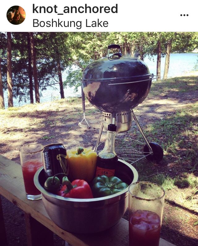 Bbq, outdoors, fresh vegetables, northern Ontario 