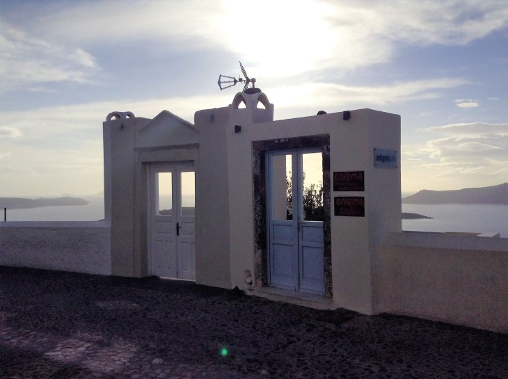 Santorini, sunset, seaside